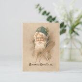 ヴィンテージ父芸術的クリスマスポートレート ポストカード (スタンド正面)