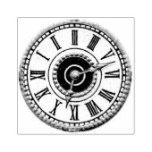 ヴィンテージ版木、銅版、版画時計 ラバースタンプ (インプリント)