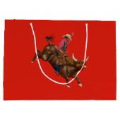 ヴィンテージ牛カウボーイ ラージペーパーバッグ (裏面)