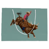 ヴィンテージ牛カウボーイ ラージペーパーバッグ (裏面)