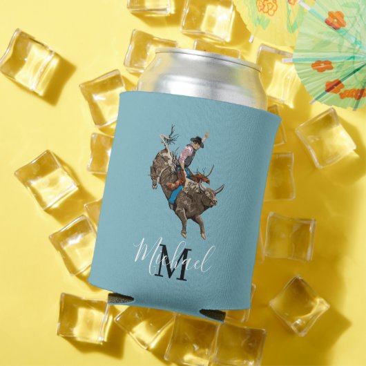 ヴィンテージ牛カウボーイ 缶クーラー (インサイチュ 夏)