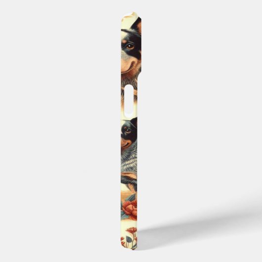 ヴィンテージ牛シームレス Case-Mate iPhoneケース (裏面 / 右)