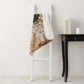 ヴィンテージ牛デザイン シェルパブランケット (インサイチュ)