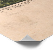 ヴィンテージ牛ファームイラストレーション(1856) ポスター (角)