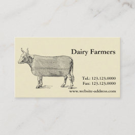 ヴィンテージ牛福祉毛布の名刺 名刺