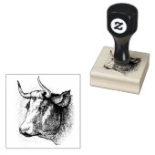 ヴィンテージ牛 ラバースタンプ (押印)