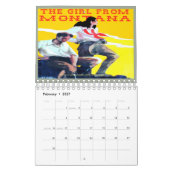 "ヴィンテージ牛Gals " カレンダー (2月 2027)