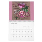 "ヴィンテージ牛Gals " カレンダー (1月 2026)