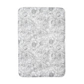 ヴィンテージ牡丹の花柄 バスマット (正面縦)