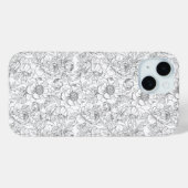 ヴィンテージ牡丹の花柄 Case-Mate iPhoneケース (裏面 (横))