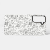 ヴィンテージ牡丹の花柄 SAMSUNG GALAXYケース (裏面横)