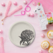 ヴィンテージ牡丹エレガント花植物学 ペーパープレート (パーティー)