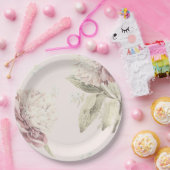 ヴィンテージ牡丹ファインアート結婚ズ ペーパープレート (パーティー)