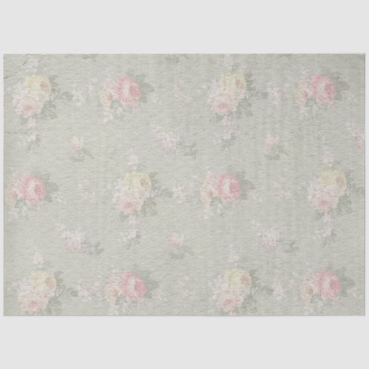 ヴィンテージ牡丹フローラ分離ティッシュペーパー 薄葉紙 (正面)