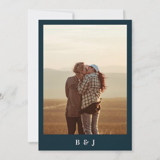 ヴィンテージ牡丹フローラ植物写真結婚ズ 招待状 (裏面)