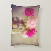 ヴィンテージ牡丹ブーケイングラスヴァース アクセントクッション (裏面(縦))