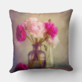 ヴィンテージ牡丹ブーケイングラスヴァース クッション (裏面)