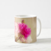 ヴィンテージ牡丹ブーケイングラスヴァース コーヒーマグカップ (正面右)