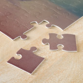 ヴィンテージ牡丹ブーケイングラスヴァース ジグソーパズル (側面)