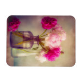 ヴィンテージ牡丹ブーケイングラスヴァース マグネット (横)