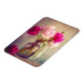 ヴィンテージ牡丹ブーケイングラスヴァース マグネット (左側)