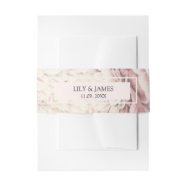 ヴィンテージ牡丹植物性ファインアート結婚ズ 招待状ベリーバンド