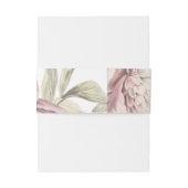 ヴィンテージ牡丹植物性ファインアート結婚ズ 招待状ベリーバンド (裏面例)