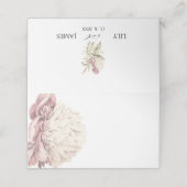 ヴィンテージ牡丹結婚植物学座席表 プレイスカード (外部開封)