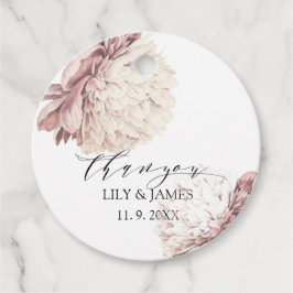 ヴィンテージ牡丹結婚植物薬 フェイバータグ