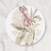 ヴィンテージ牡丹結婚植物薬 フェイバータグ (裏面)