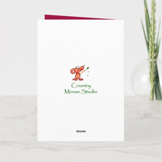 ヴィンテージ牡丹花名前をカスタムする誕生日 カード (裏面)