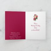 ヴィンテージ牡丹花妹聖なる書物、 経典詩 カード (内部)