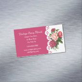 ヴィンテージ牡丹花屋フラワービジネスカード マグネット名刺 (インサイチュ)