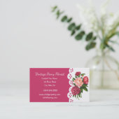 ヴィンテージ牡丹花屋フラワービジネスカード 名刺 (スタンド正面)