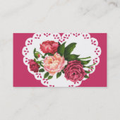 ヴィンテージ牡丹花屋フラワービジネスカード 名刺 (裏面)