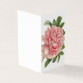 ヴィンテージ牡丹草のグリーティングカード (外部)