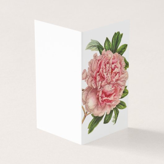 ヴィンテージ牡丹草のグリーティングカード (外部)