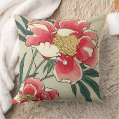ヴィンテージ牡丹 クッション (ブランケット)