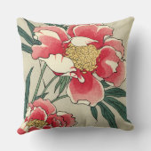 ヴィンテージ牡丹 クッション (裏面)