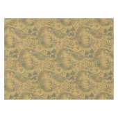 ヴィンテージ牡丹、クロキュース&チューリップ花柄 テーブルクロス (正面(横))