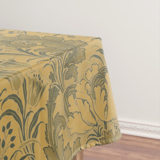 ヴィンテージ牡丹、クロキュース&チューリップ花柄 テーブルクロス (インサイチュ)