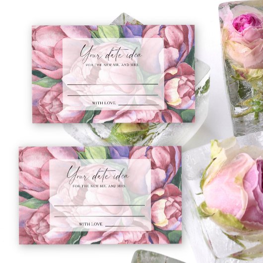 ヴィンテージ牡丹 – 日付の夜のアイディア\日付jar エンクロージャーカード