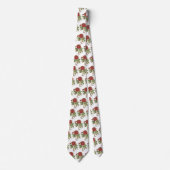 ヴィンテージ牡丹、牡丹の花Basilius Besler ネクタイ (正面)