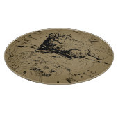 ヴィンテージ牡羊座の地図Hevelius 1690 カッティングボード (角)