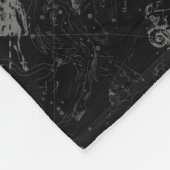 ヴィンテージ牡羊座の星座ヘベリアス1690 フリースブランケット (角)