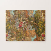 ヴィンテージ牧歌的なカントリーシーン ジグソーパズル (横)