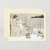 ヴィンテージ物語の時間inセピア ポストカード (正面/裏面)