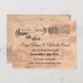 ヴィンテージ特別日日付の保存 案内ポストカード (正面/裏面)