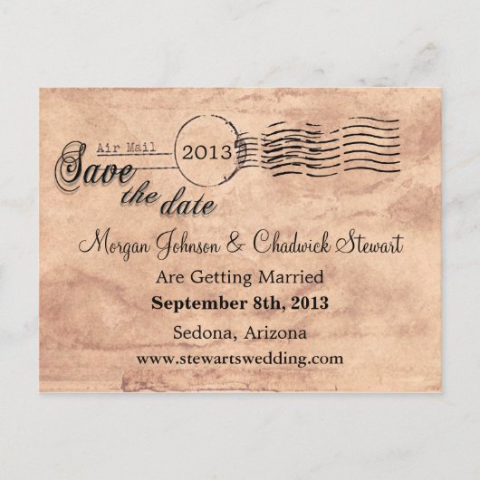 ヴィンテージ特別日日付の保存 案内ポストカード (正面)