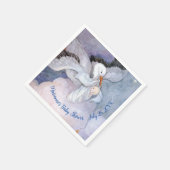 ヴィンテージ特別配送ストーク赤ちゃんシャワー スタンダードカクテルナプキン (角)